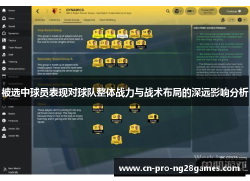 被选中球员表现对球队整体战力与战术布局的深远影响分析 被选中球员表现对球队整体战力与战术布局的深远影响分析